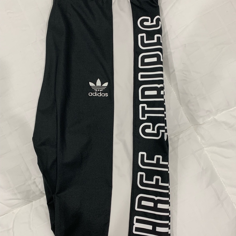 Black & white Adidas leggings women’s size S